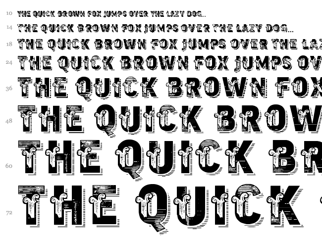 VTKS Trutagem font waterfall